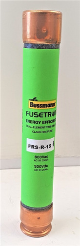 Imagen 2 de 6 de Frs-r-15 Bussmann Fusible 15a 600v