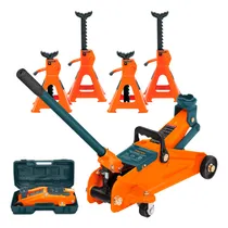 Comprar Combo De Gato Hidráulico 2t C\u002F Estuche + 4 Torres 2t Truper