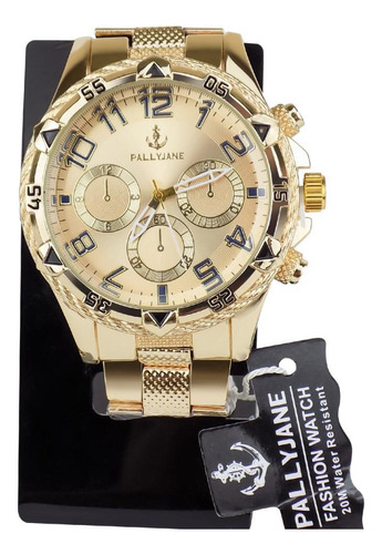 Relógio Masculino Pallyjane Aço Analógico Premium Rsa89