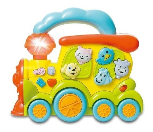 Imagen 3 de 3 de Tren Musical Didáctico La Granja Interactivo Poppi Baby