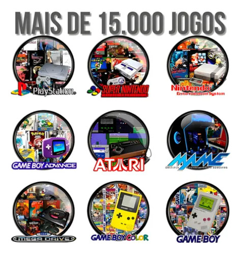 Stick Vídeo Game 4k Hd 15mil Jogos 64gb 2 Controles Sem Fio