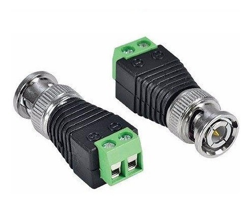 Kit 8 Conector Bnc Femea C/ Borne P/ Camera Segurança Cftv