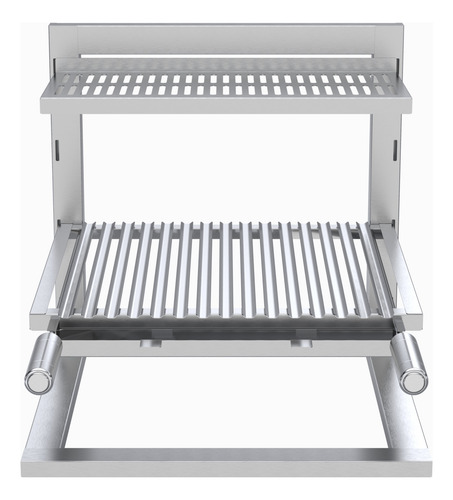Suporte Inox Para Churrasqueira 3 Espetos Grelha Argentina