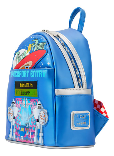 Disney Toy Story: Pizza Planet Space Entry Mini Backpack Loungefly Color Azul Acero