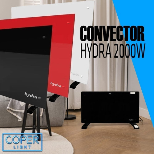 Caloventor Hydra Mini 2000w Blanco Dos Niveles De Potencia