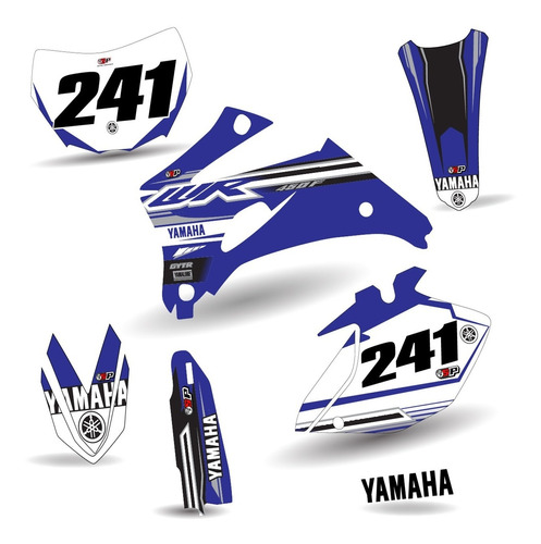 Kit De Calcomanias Para Yamaha Wr F 250-450 Del 2006 A 2009