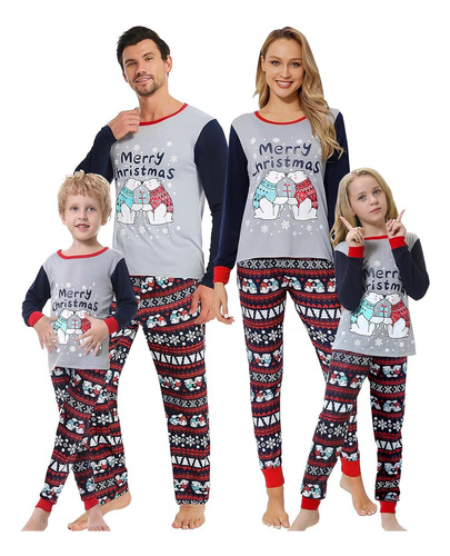 A*gift Conjunto De Pijama Familiar De Navidad A Juego Suave