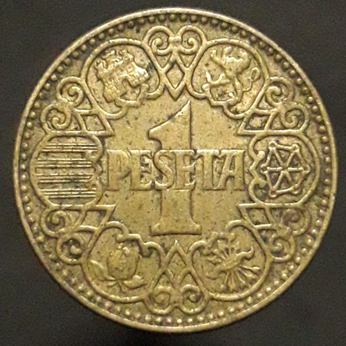 Moneda España 1 Peseta 1944 
