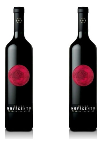 Vino Novecento Varietal Malbec 750ml Bodega D.robino Pack X2