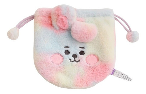 Bolsa Original Peluche Bt21 Prism Pouch Rainbow Arcoíris Bts