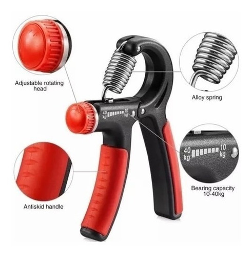 Imagen 3 de 9 de Jgym Hand Grips Ejercita Antebrazos Y Manos C/regul. (3x60)