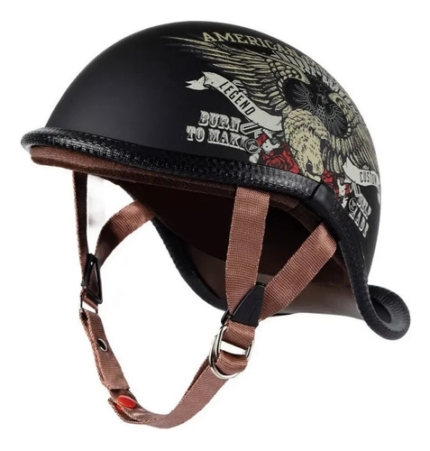 Casco Retro, Medio Casco Para Hombres Y Mujeres