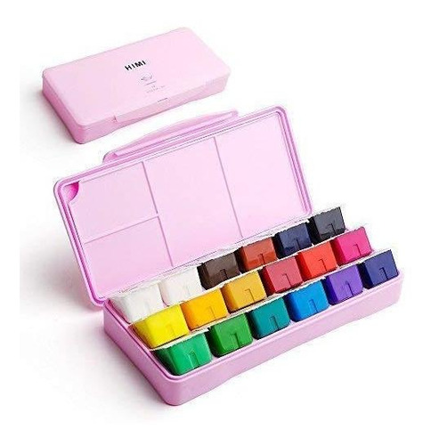 Himi Gouache Set De Pintura, 18 Colores X 1.0 Fl Oz, Diseño 