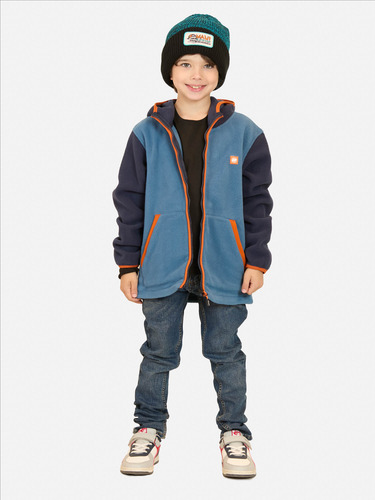 Poleron Micropolar Coastal Celeste Infantil Maui And Sons