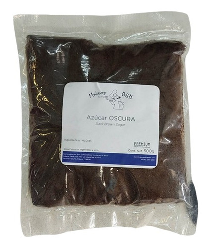 Azucar Negra Dark Brown Mascabado 100% Natural Panela 2kg