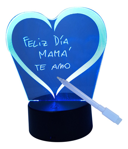 Día De La Madre - Regalo Personalizado (lámpara Pizarra Led)