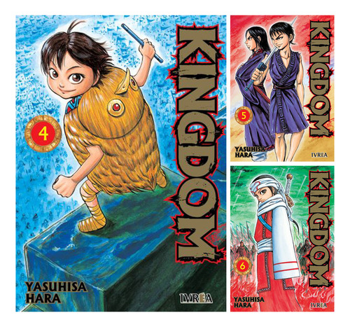 Combo Manga Kingdom Tomos 4 Al 6 Ivrea + Señalador Dgl