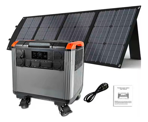 Estación Planta Eléctrica Y Panel Solar Portatil 3000w