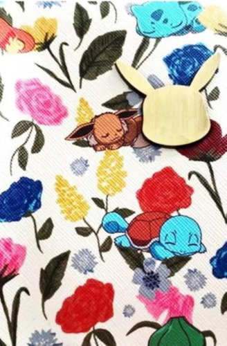 Minimochila Bioworld Sleeping Pokémon Con Estampado Floral P