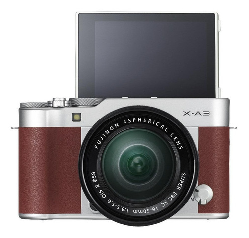 Fujifilm X Series X-A3 16-50mm OIS II Kit sin espejo color marrón