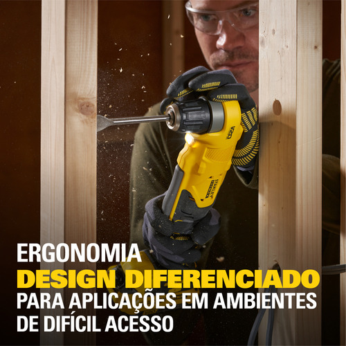 Parafusadeira Furadeira Angular Stanley Scd750b 20v +bateria