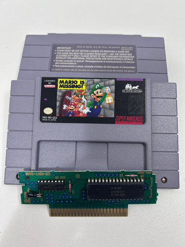 Mario Missing Snes Super Nintendo Jogo 100% Original Fisico (Usado)