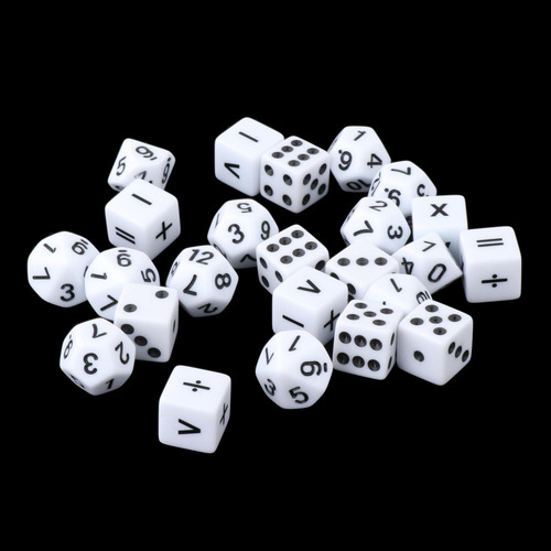Juego De 24 Dados Didácticos, Añadir, Restar, Multiplicar,