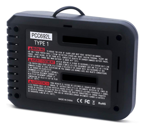 Cargador De Batería De Litio De 20 V Max Compatible Con Bate