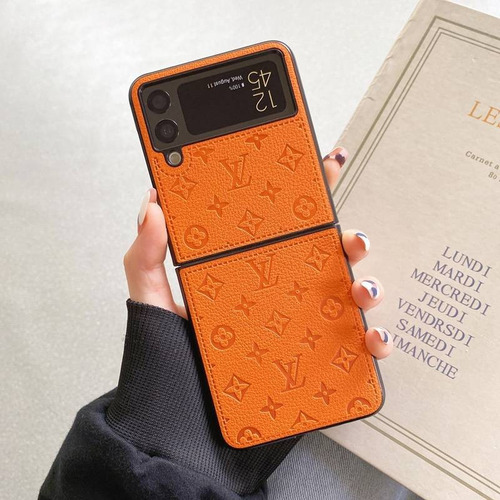 Funda De Piel De Lujo Funda Capa Para Sm Galaxy Z Flip 5 4 3 6 Z Flod 2 3 4 5 6 Find N2 N3 X Flip Xiaomi Mixflip Mix Flip