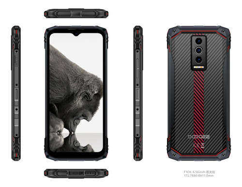 Doogee Blade10 Celular 9gb Ram+128gb Rom Octa Core Pantalla Ips 6,56 90hz, 5150mah Android 14 Desbloqueo Facial Ultrafino