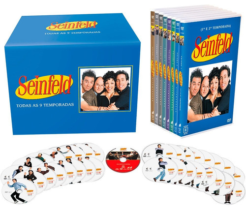 Box Série Completa Seinfeld 1ª A 9ª Temporadas - 33 Dvds!