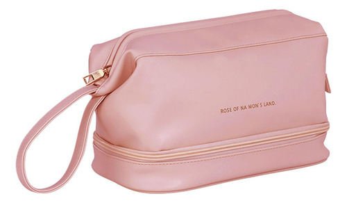 P Bolsa De Almacenamiento De Cosméticos De Viaje, Rosa Rosa