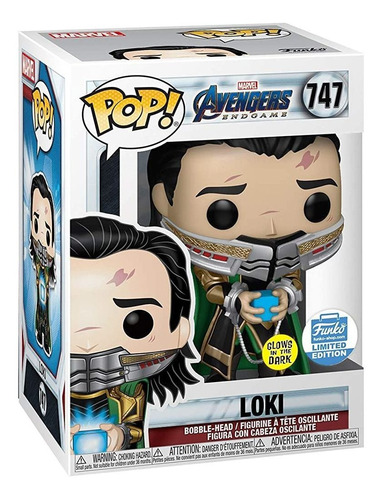 Funko Pop! Marvel: Avengers Endgame - Loki Con Teseracto Que