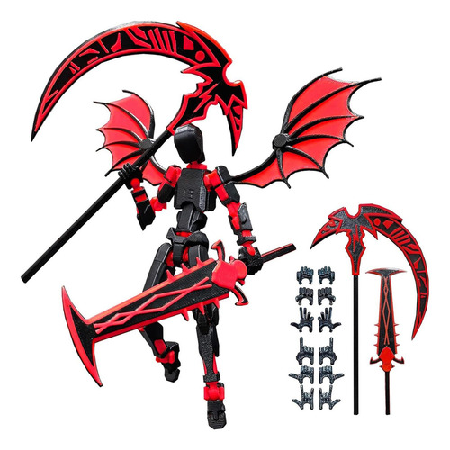 Figura De Acción Robot T13 Lucky 13 14 Cm Rojo