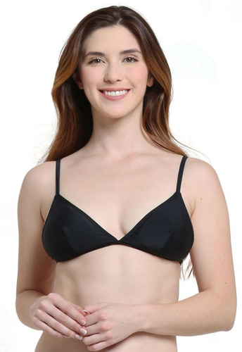 Bikini Triangulo Tirantes Ajustables Negro