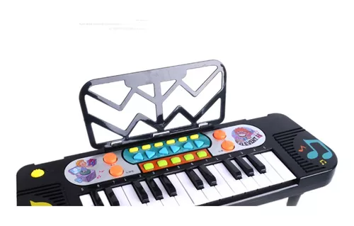 Mini Piano Eletrónico com Bateria, INSTRUMENTOS INFANTIS