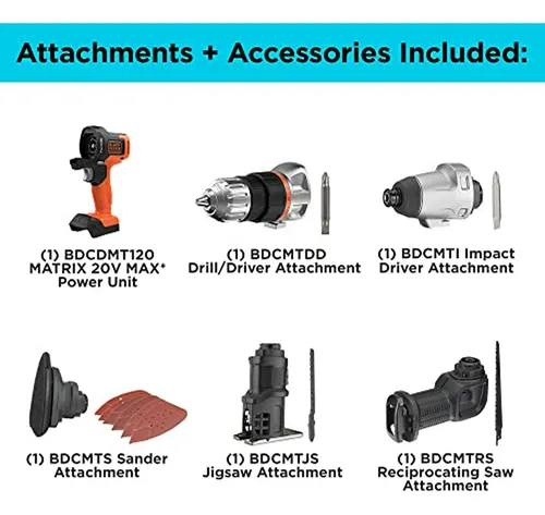 Kit De Herramientas Black+decker Matrix 20v Max, Taladro Ina