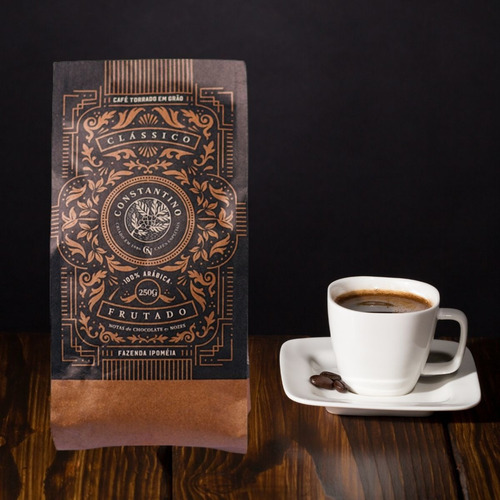 Café em grão Constantino Torrado em saco 250 g pacote x 5