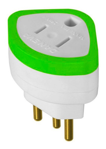 Plug Adaptador 2p+t Pb P 2p+t 10a 250v Dn1629 Daneva