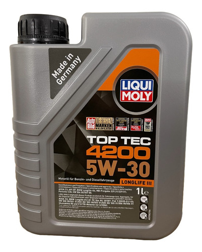 Lubricante Liqui Moly Top Tec 4200 5w30 1litro