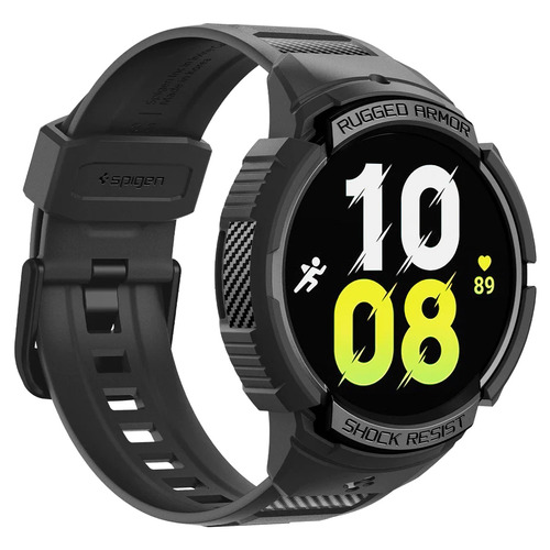 Estuche Pulso Manilla | Spigen Rugged Armor Pro Para Samsung Galaxy Watch 6 44mm | Robusta Antichoque G Shock - Negro