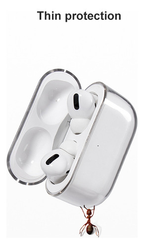 Funda De Carga Para AirPods Pro, Carcasa De Tpu Transparente