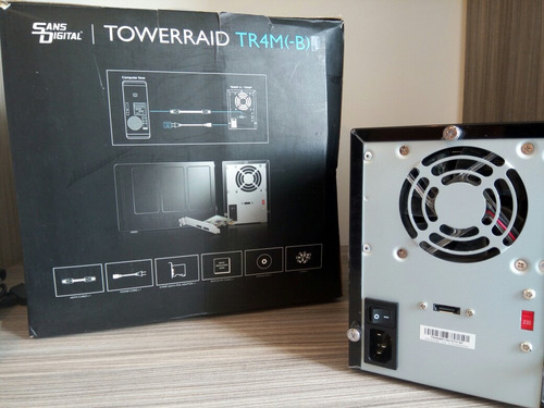 Liquido Tower Raid Para 4 Discos Esata Sains Digital Tr4m-b