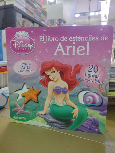 El Libro De Estenciles De Ariel Con 20 Figuras Recortables
