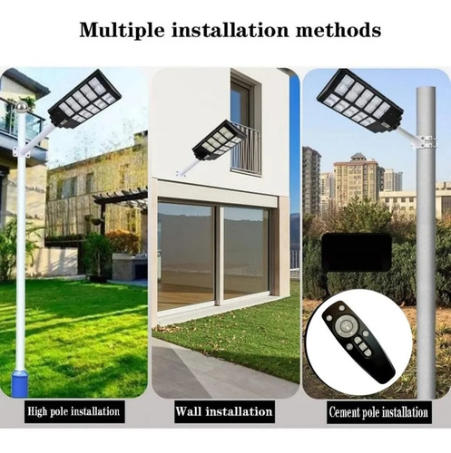 Imagen 3 de 6 de Lámpara Led Solar Luminaria Suburbana Alumbrado Publico 800w