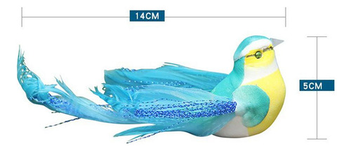 12 Piezas Coloridas Plumas De Espuma Artificial De Aves En