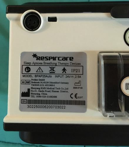 Respirador Bpap Apnea Covid