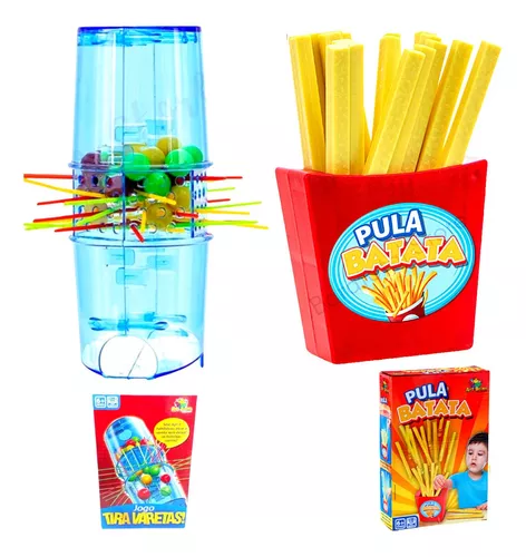 Kit Pula Batata + Jogo Pinguim Numa Fria Art Brink Criança