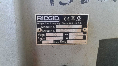 Rosquiadeira Ridgid Modelo 1233 - 1147