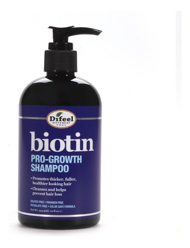 Shampoo Con Biotina Progrowth Fortalece Evita Caida Difeel